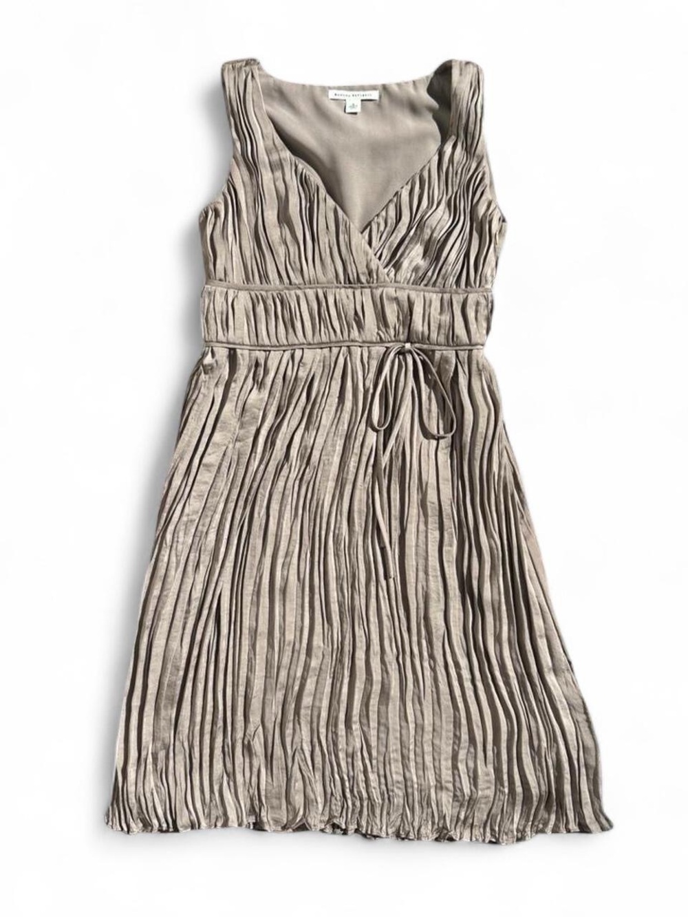 Shiny pleated dress from banana republic